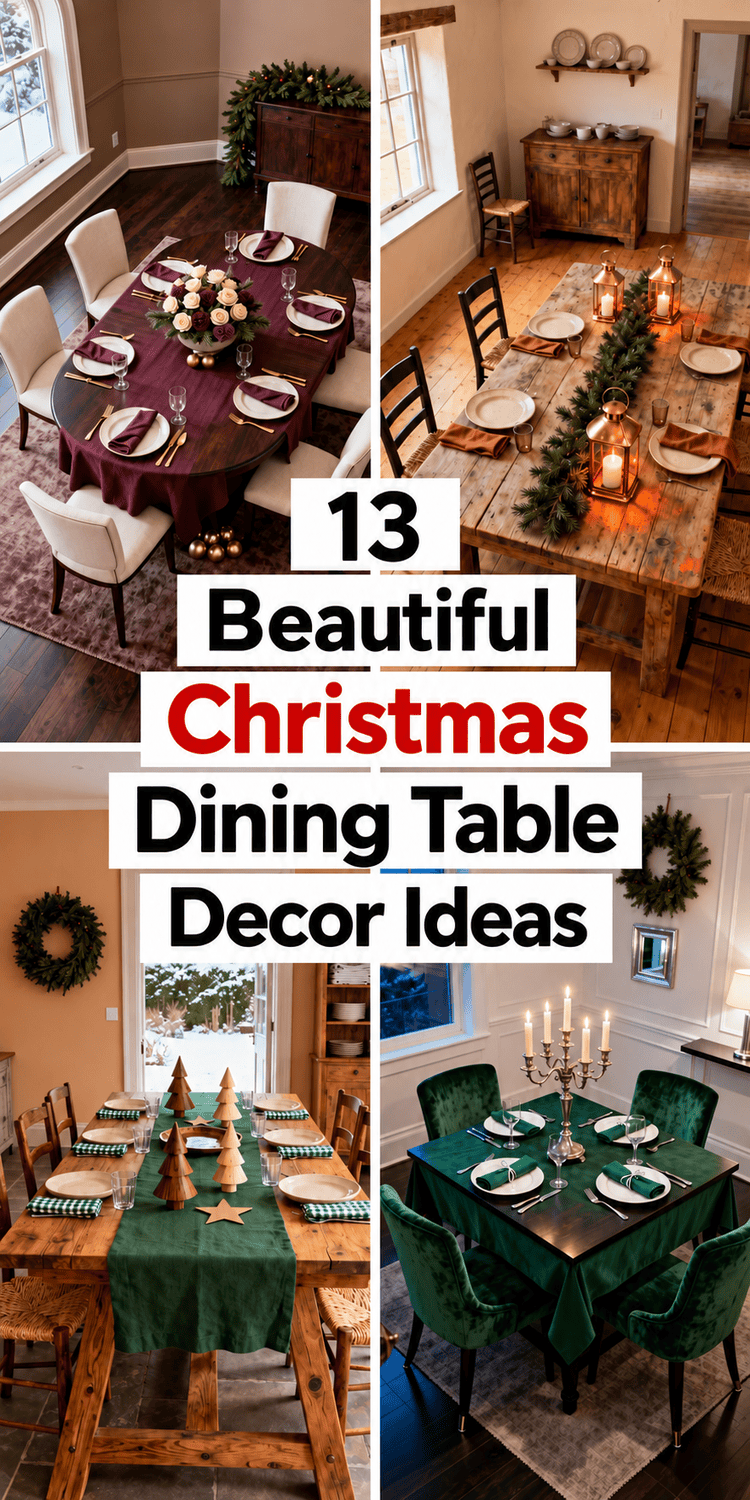 Christmas Dining Table Decor Ideas