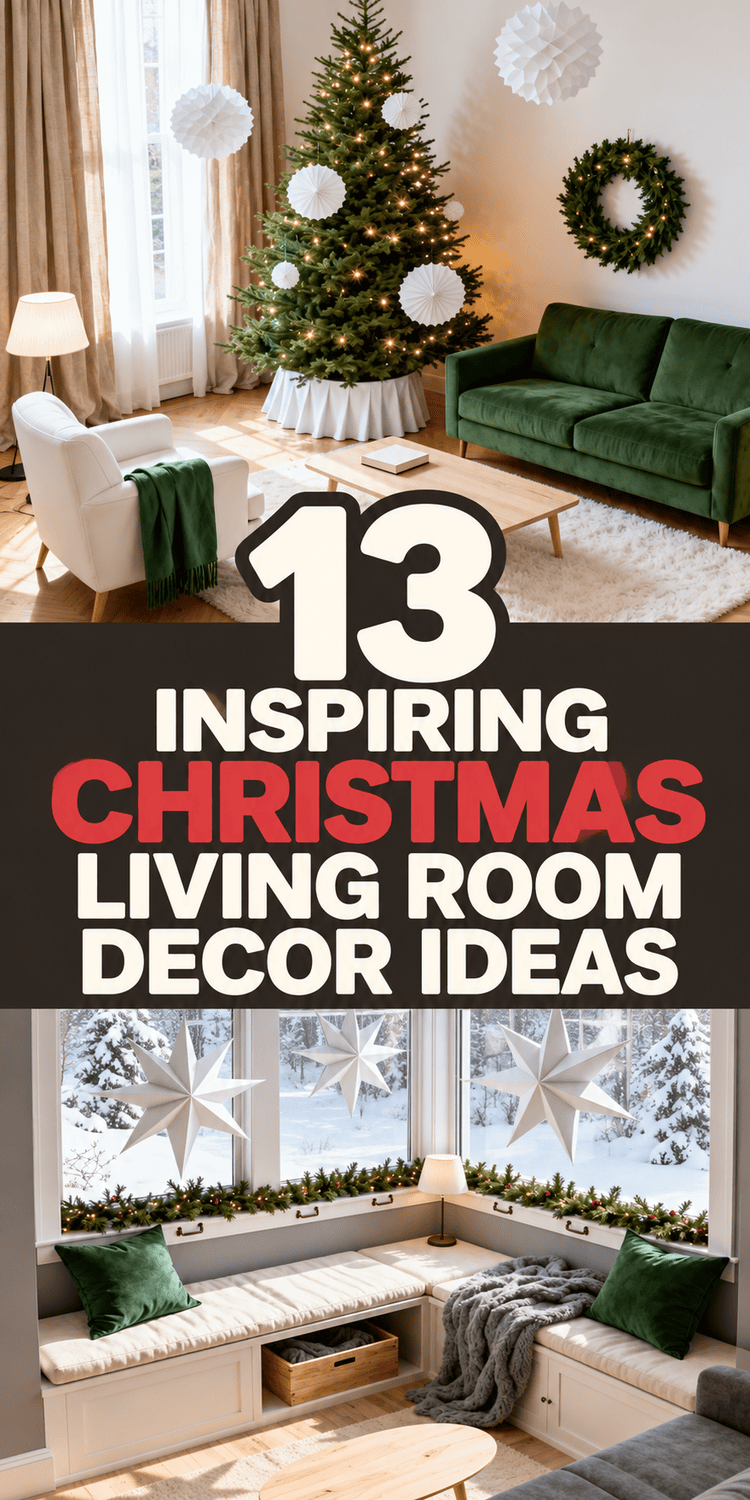 13 Inspiring Christmas Living Room Decor Ideas