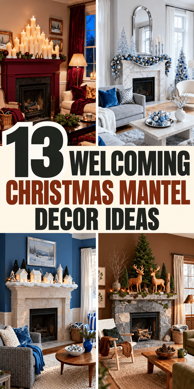 13 Welcoming Christmas Mantel Decor Ideas