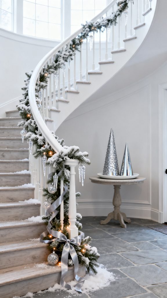 13 Beautiful Christmas Staircase Decor Ideas