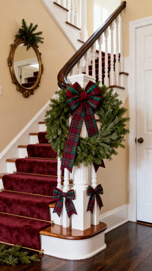13 Beautiful Christmas Staircase Decor Ideas