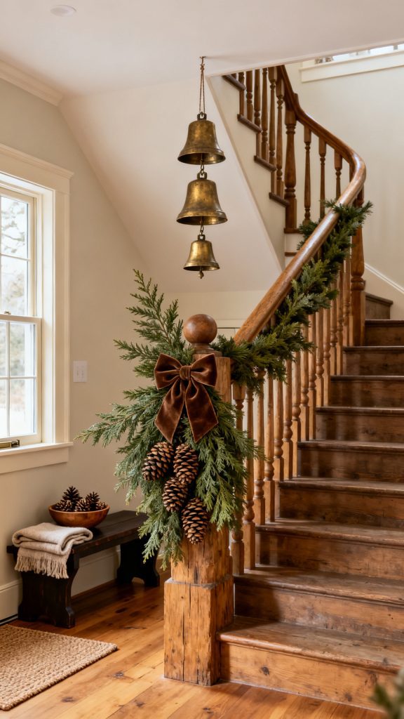 13 Beautiful Christmas Staircase Decor Ideas