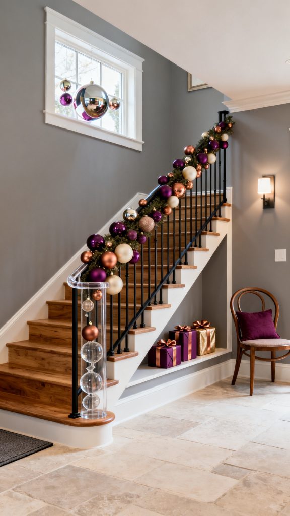 13 Beautiful Christmas Staircase Decor Ideas