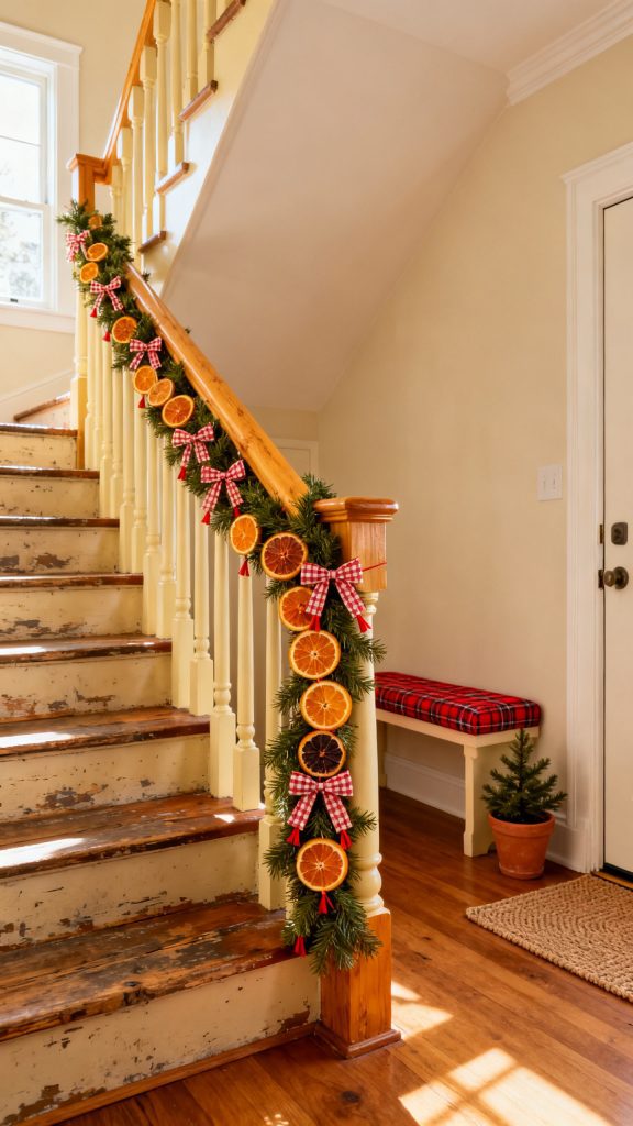 13 Beautiful Christmas Staircase Decor Ideas