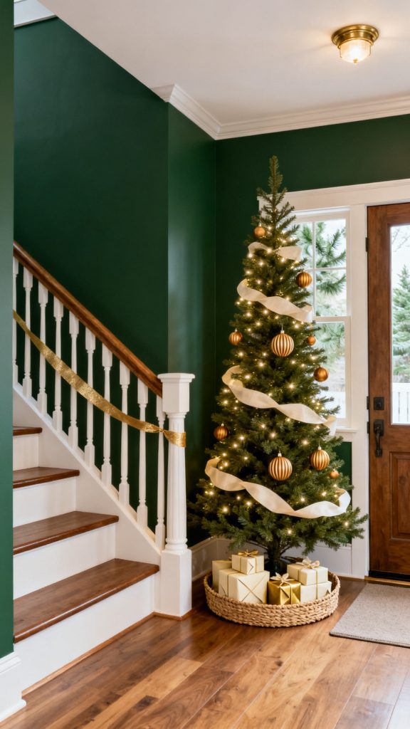 13 Beautiful Christmas Staircase Decor Ideas