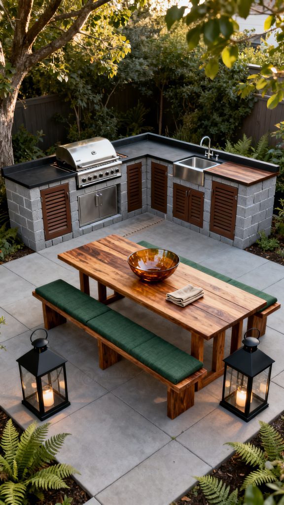 13 Cinder Block Outdoor Kitchen Ideas