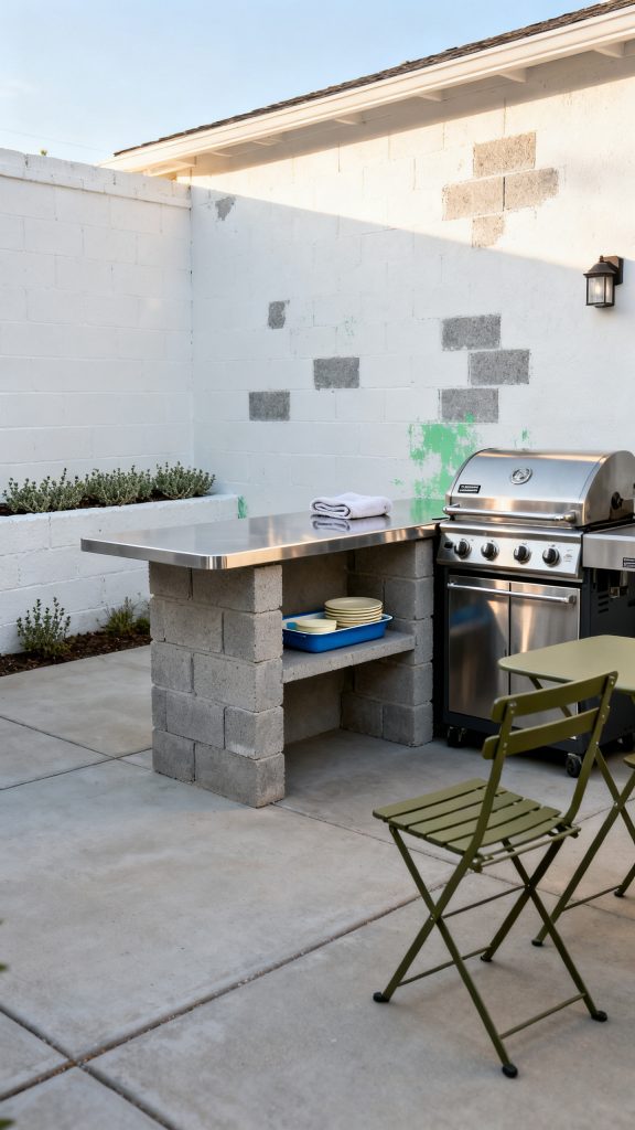 13 Cinder Block Outdoor Kitchen Ideas