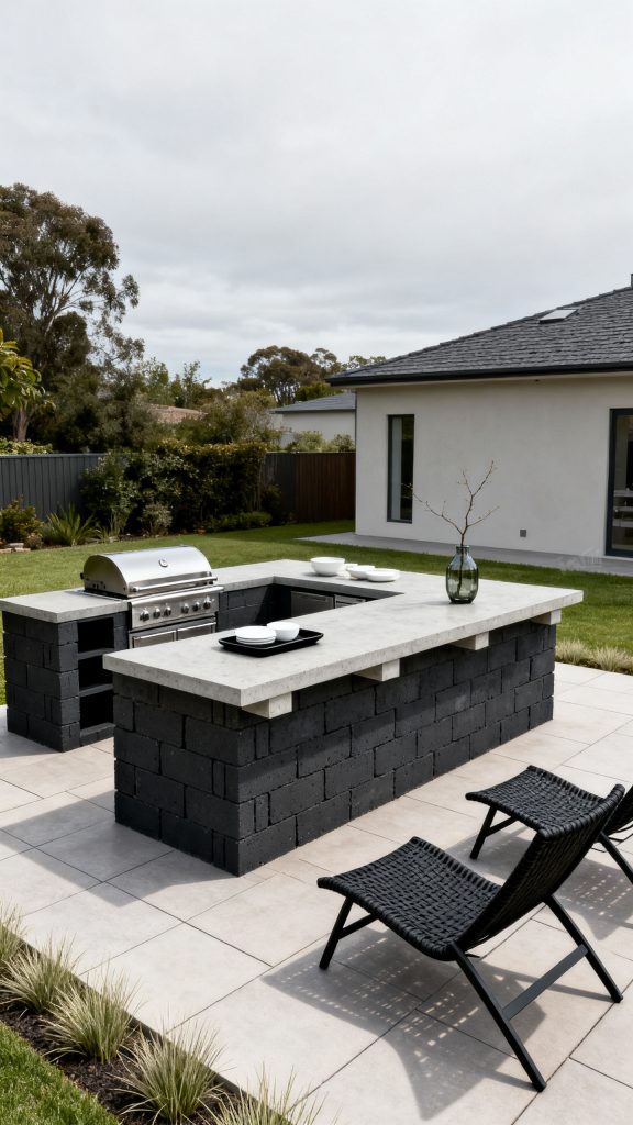 13 Cinder Block Outdoor Kitchen Ideas