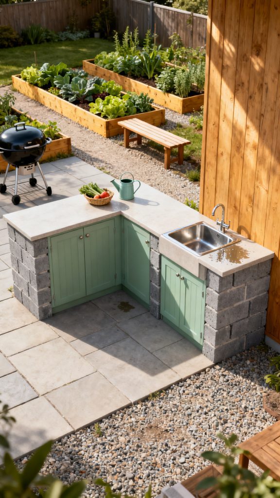13 Cinder Block Outdoor Kitchen Ideas