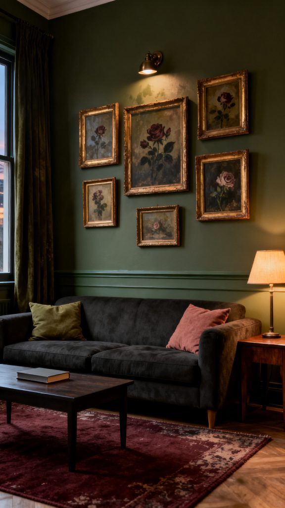 13 Beautiful Dark Romantic Home Decor Ideas for Rich Color and Soft Lighting