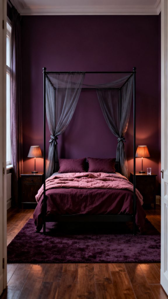 13 Beautiful Dark Romantic Home Decor Ideas for Rich Color and Soft Lighting