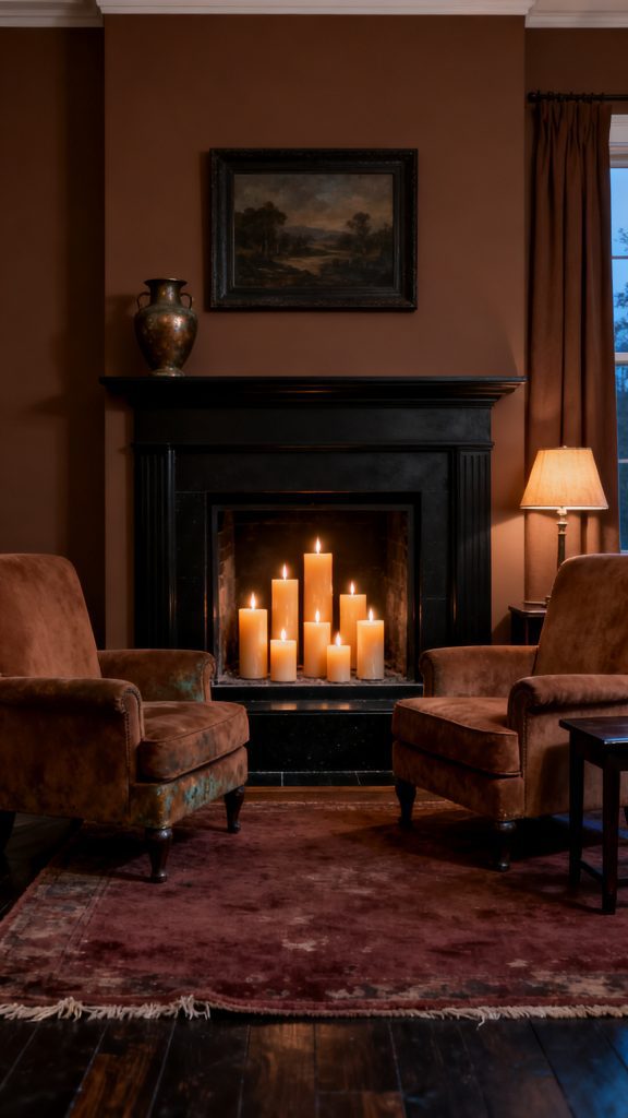 13 Beautiful Dark Romantic Home Decor Ideas for Rich Color and Soft Lighting