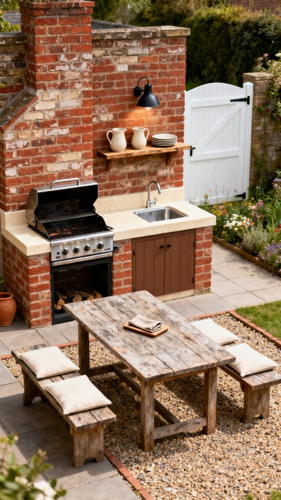 13 Farmhouse Outdoor Kitchen Ideas