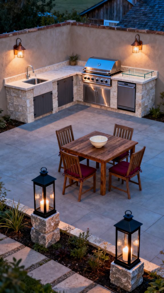 13 Farmhouse Outdoor Kitchen Ideas