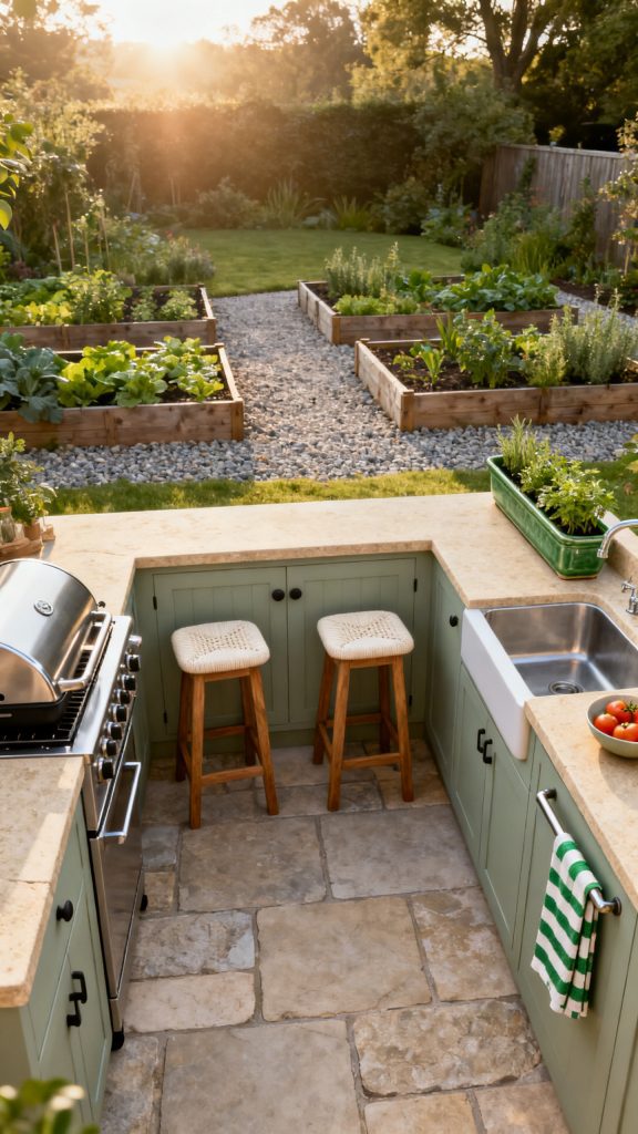 13 Farmhouse Outdoor Kitchen Ideas