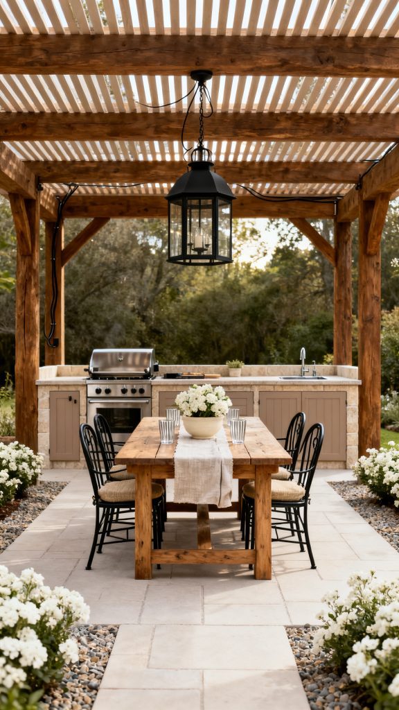 13 Farmhouse Outdoor Kitchen Ideas