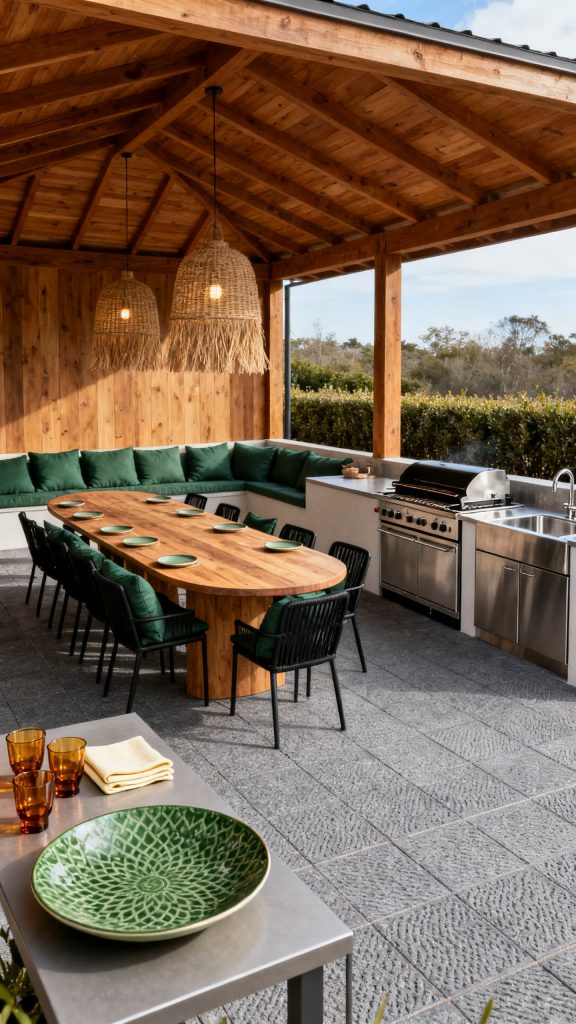13 Outdoor Kitchen and Dining Area Ideas