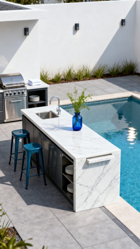 13 Outdoor Kitchen Countertop Ideas