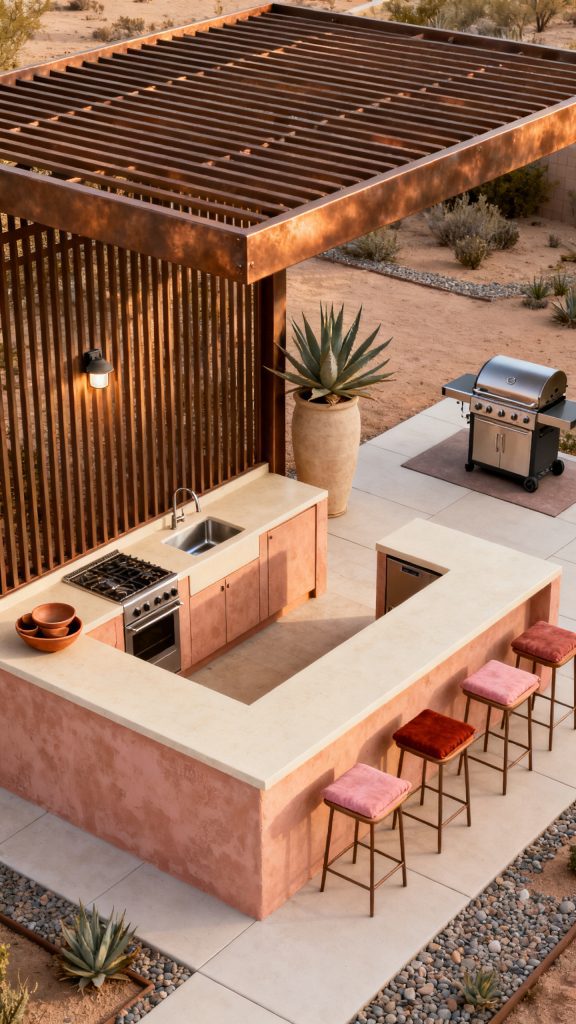 13 Outdoor Kitchen Pergola Ideas