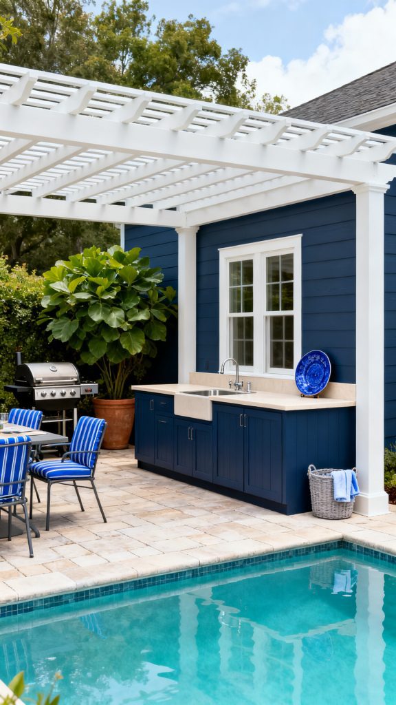 13 Outdoor Kitchen Pergola Ideas