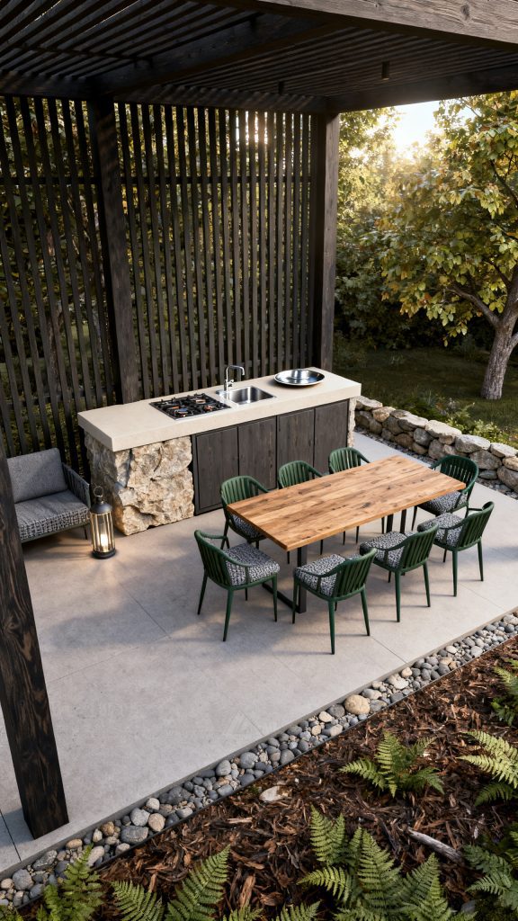 13 Outdoor Kitchen Pergola Ideas