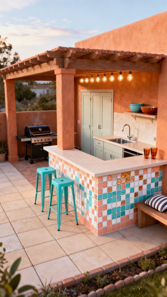 13 Outdoor Kitchen Pergola Ideas