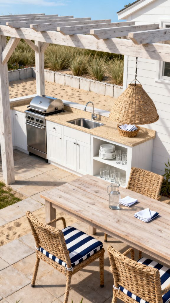 13 Outdoor Kitchen Pergola Ideas