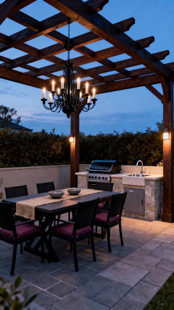 13 Outdoor Kitchen Pergola Ideas