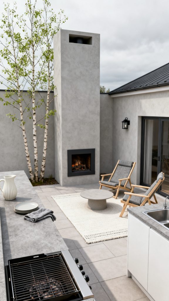 13 Outdoor Kitchen With Fireplace Ideas