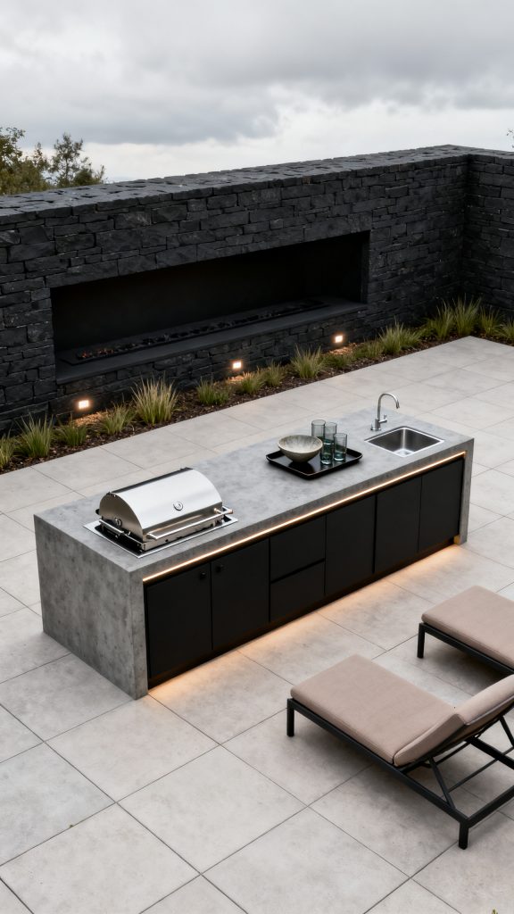 13 Outdoor Kitchen With Fireplace Ideas