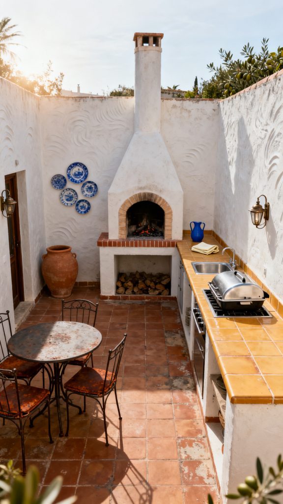 13 Outdoor Kitchen With Fireplace Ideas