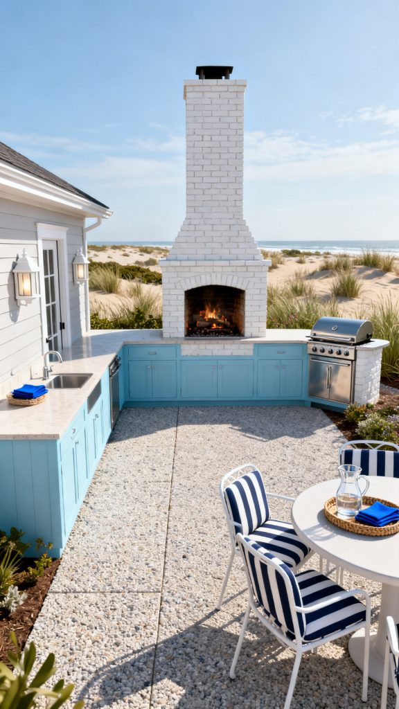 13 Outdoor Kitchen With Fireplace Ideas