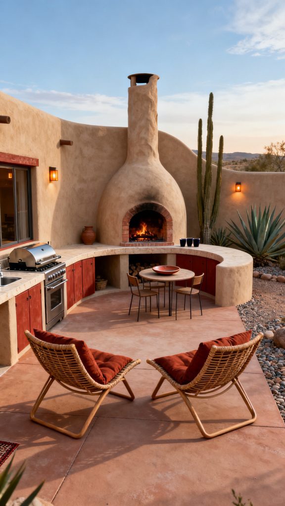 13 Outdoor Kitchen With Fireplace Ideas