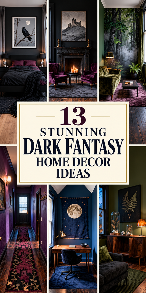 13 Stunning Dark Fantasy Home Decor Ideas