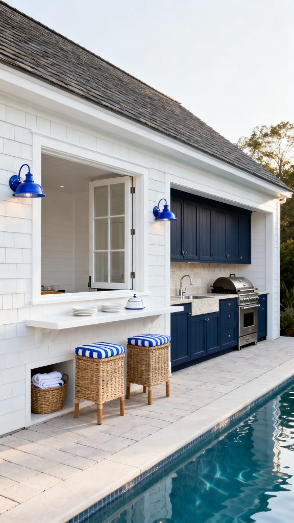 13 Pool House With Outdoor Kitchen Ideas