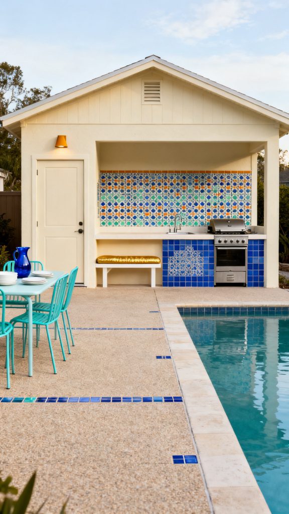13 Pool House With Outdoor Kitchen Ideas