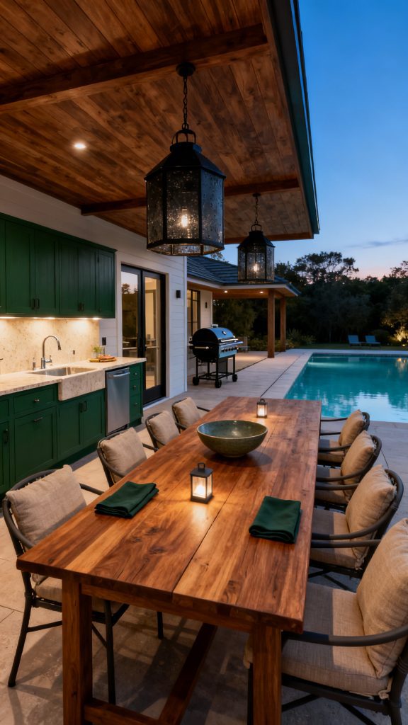 13 Pool House With Outdoor Kitchen Ideas