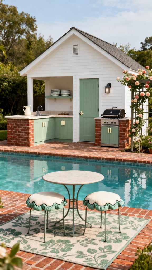 13 Pool House With Outdoor Kitchen Ideas