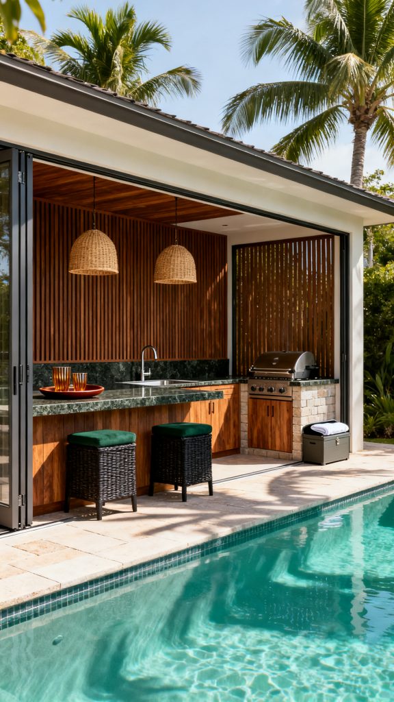 13 Pool House With Outdoor Kitchen Ideas