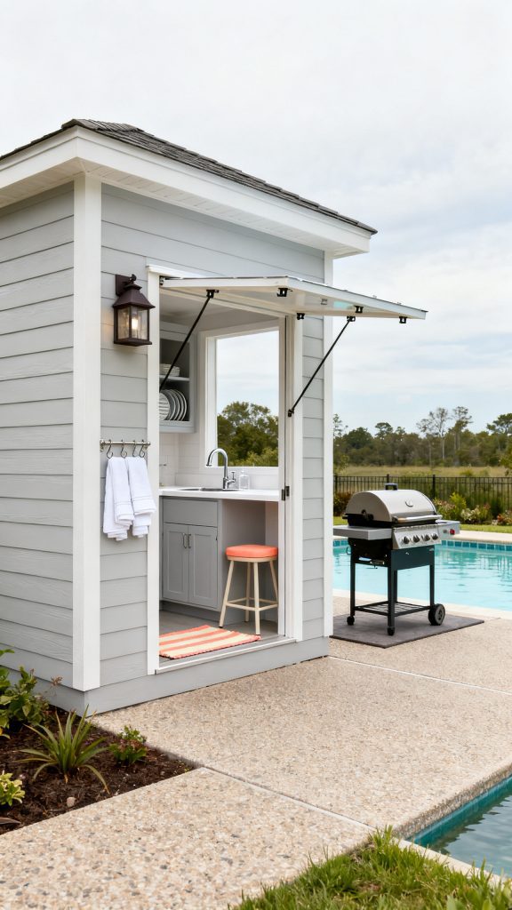 13 Pool House With Outdoor Kitchen Ideas