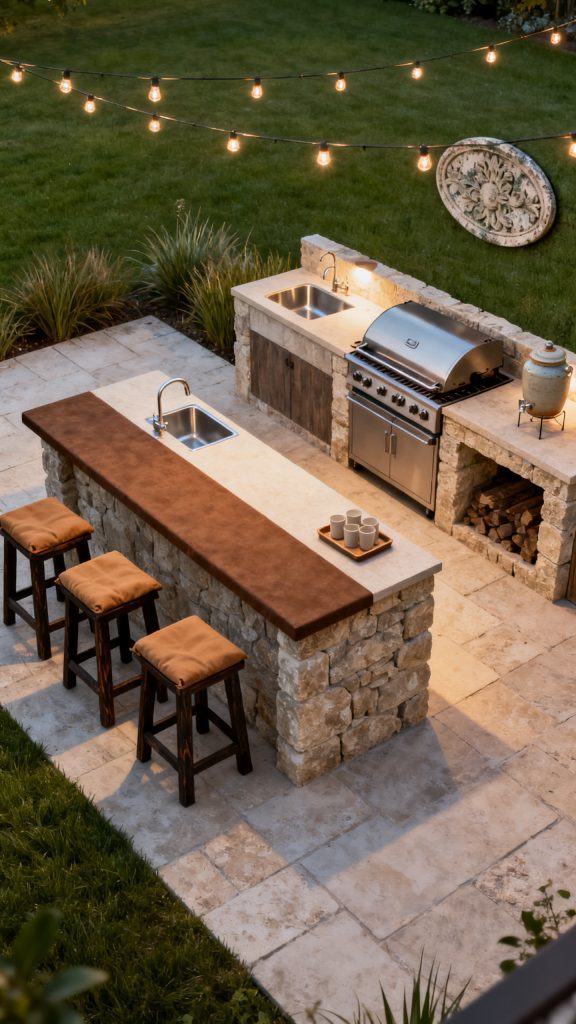 13 Rustic Outdoor Kitchen Ideas