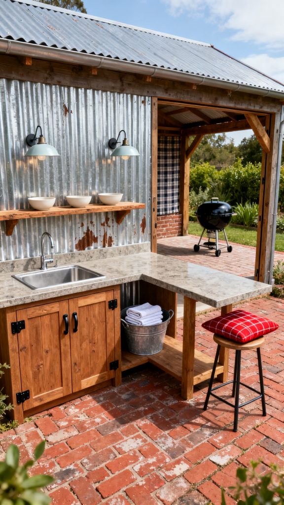 13 Rustic Outdoor Kitchen Ideas