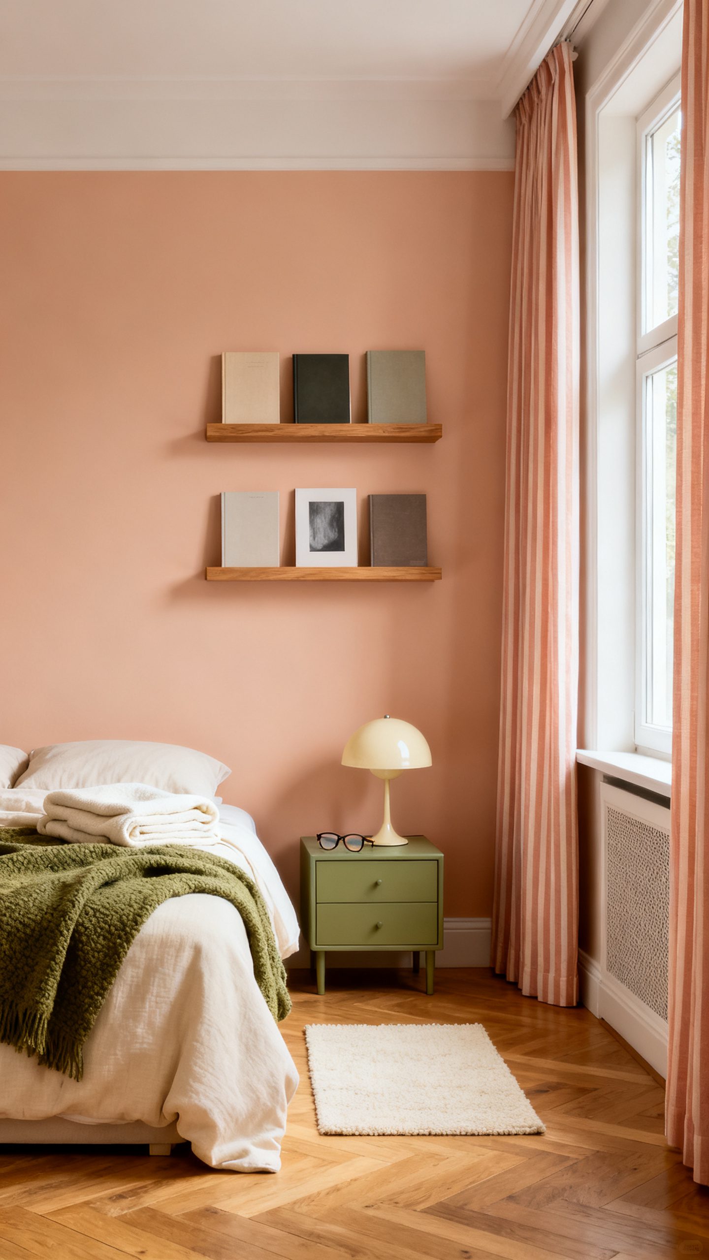 Small Bedroom Bookshelf Ideas: Display Favorite Covers on Picture Ledges