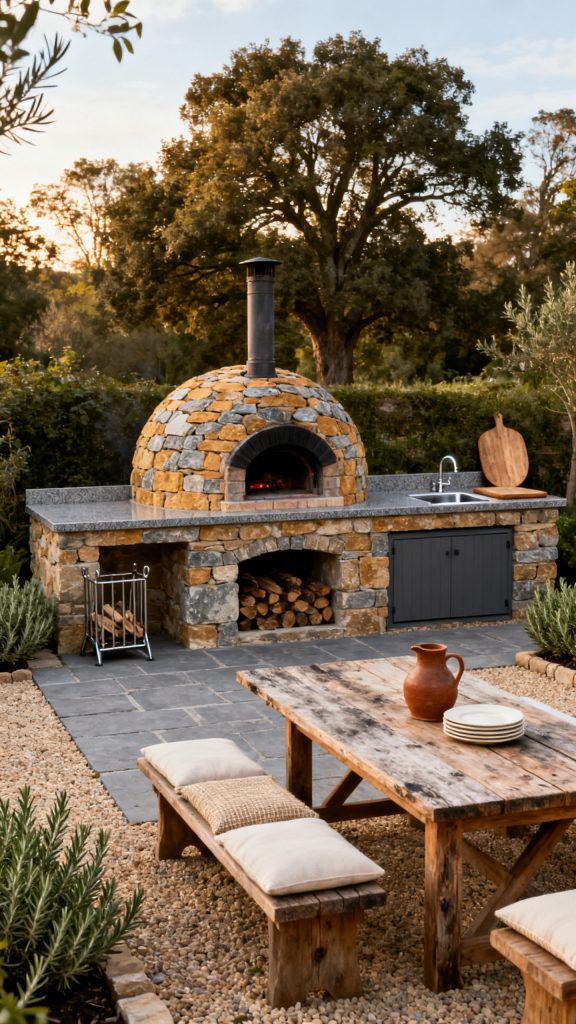 13 Stone Outdoor Kitchen Ideas