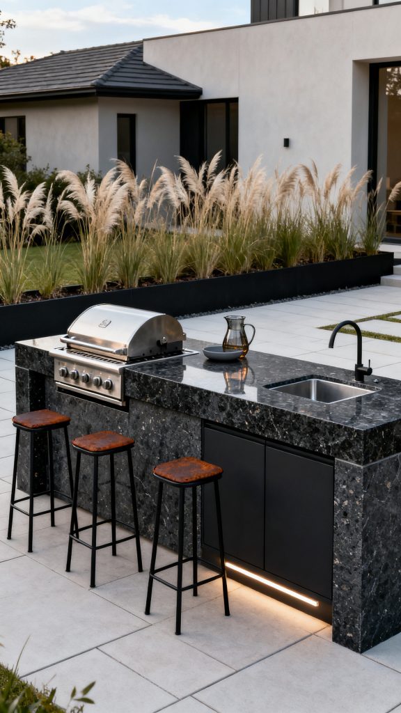 13 Stone Outdoor Kitchen Ideas