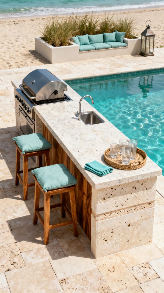 13 Stone Outdoor Kitchen Ideas