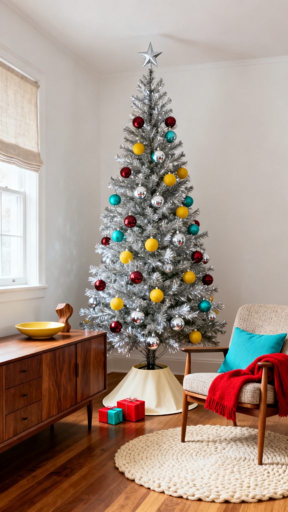 13 Sparkling Tinsel Christmas Tree Ideas