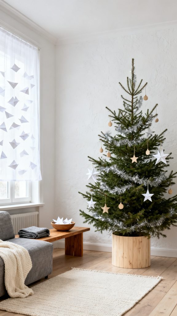 13 Sparkling Tinsel Christmas Tree Ideas