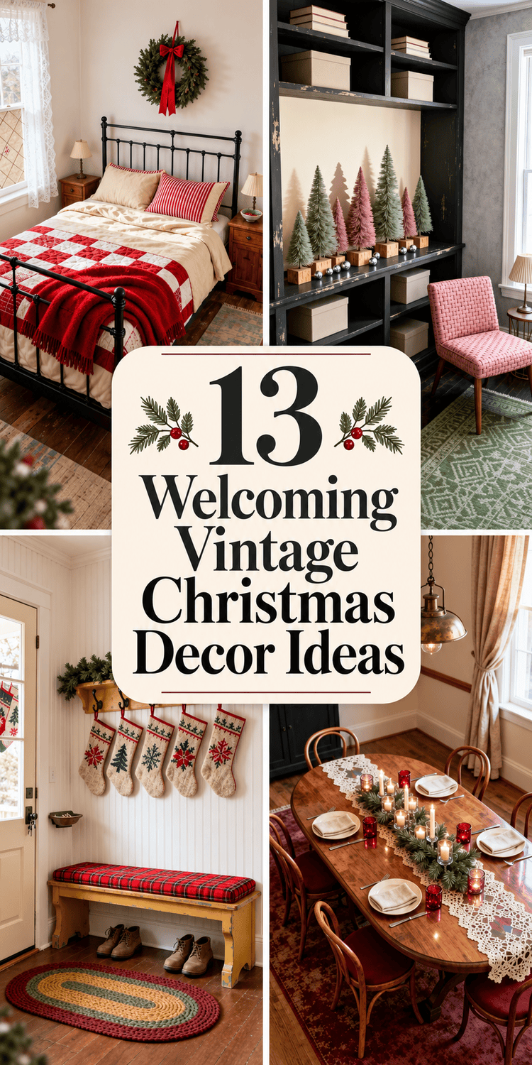 13 Welcoming Vintage Christmas Decor Ideas